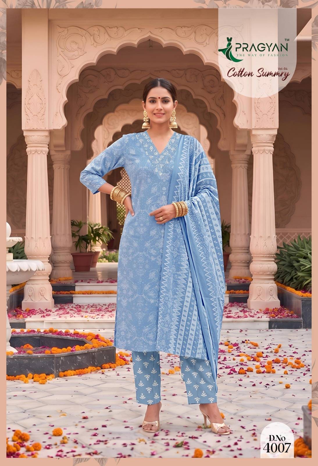 COTTON SUMMRY VOL 4 By PRAGYAN Designer Ethnic Wear Collection cotton Kurtis At Wholesale Price